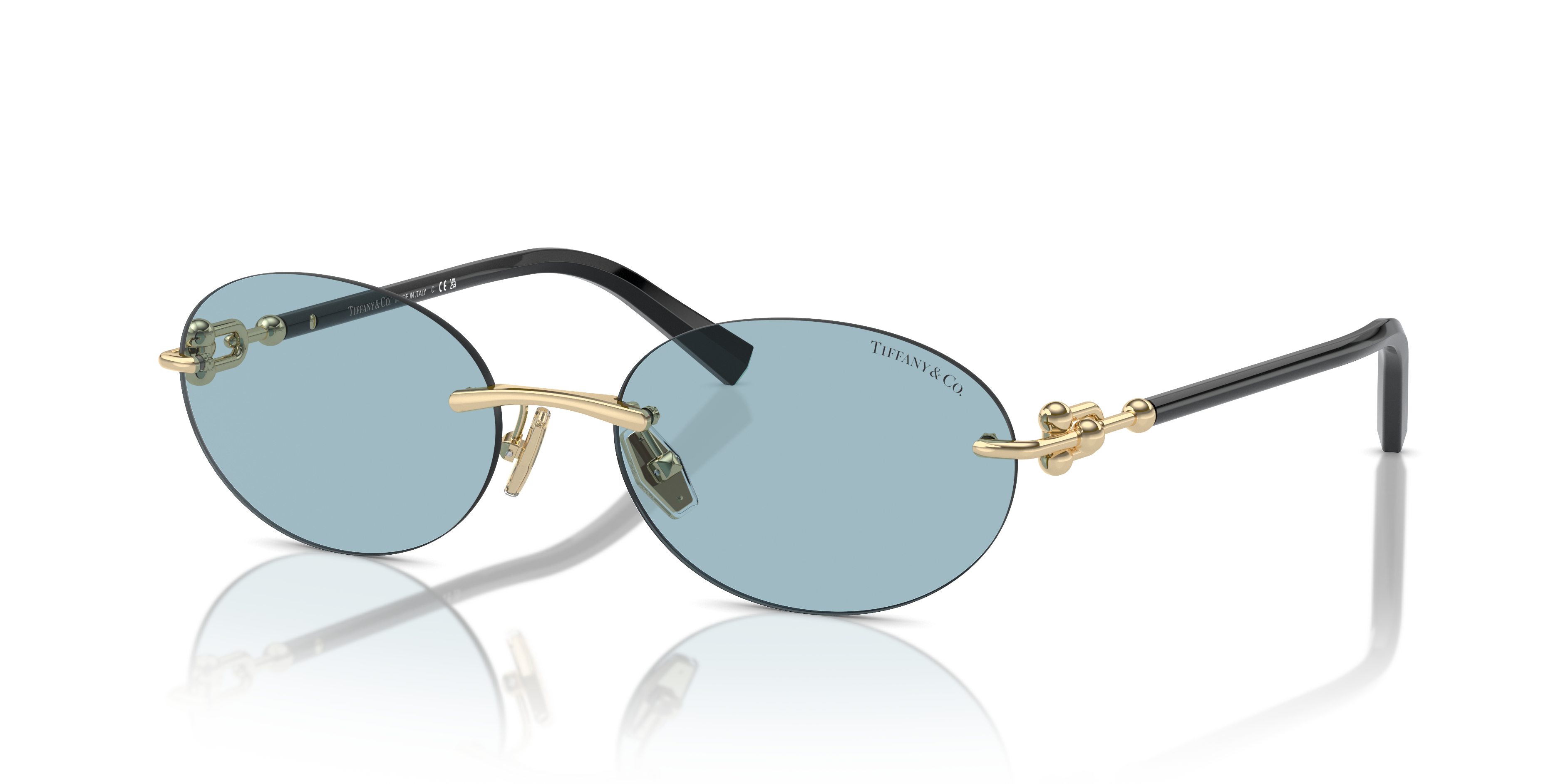 Tiffany TF3104D 602180 Pale Gold Sunglasses for Woman – LookerOnline