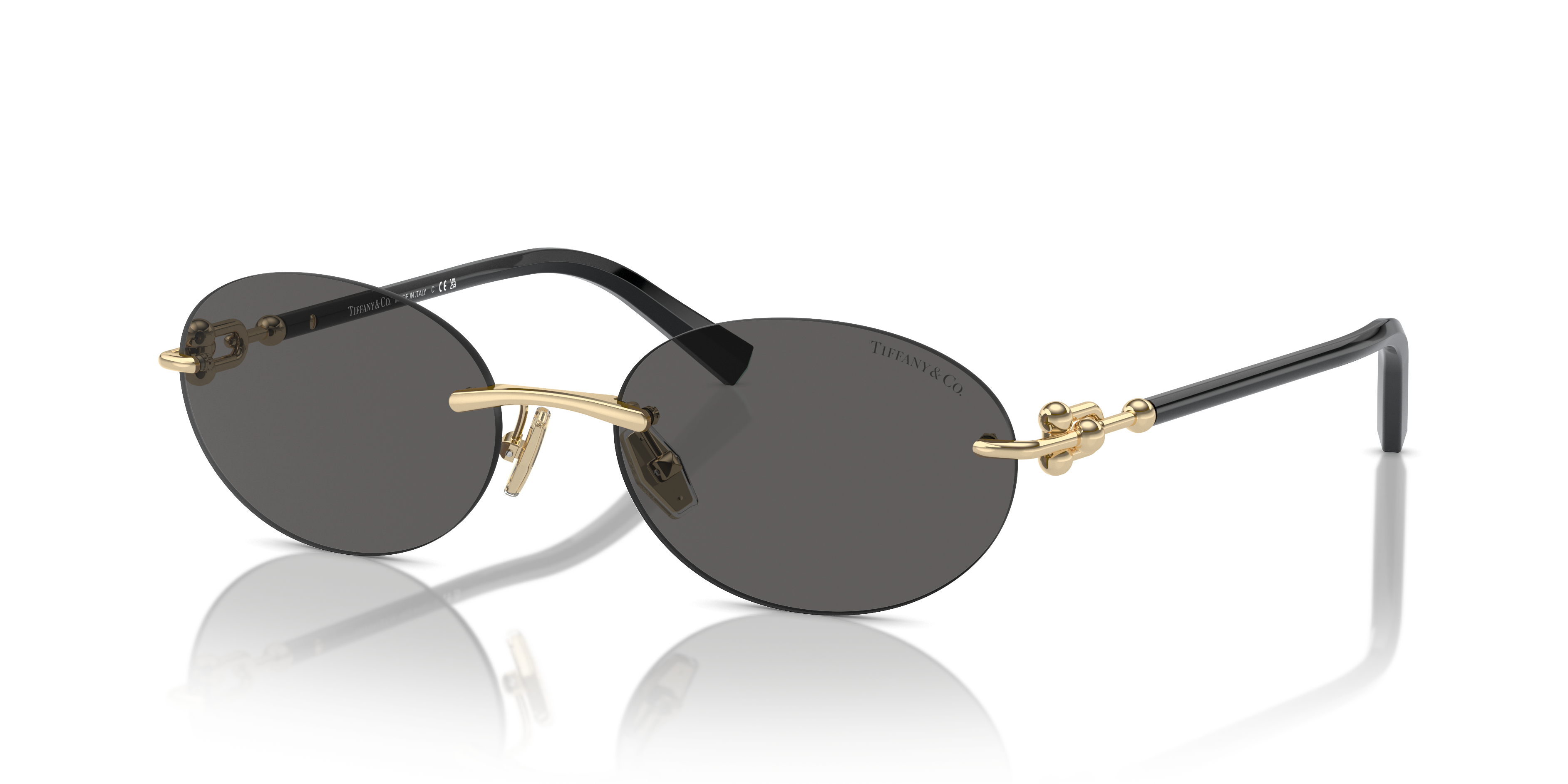 Tiffany TF3104D 6216S4 Pale Gold Sunglasses for Woman - LookerOnline