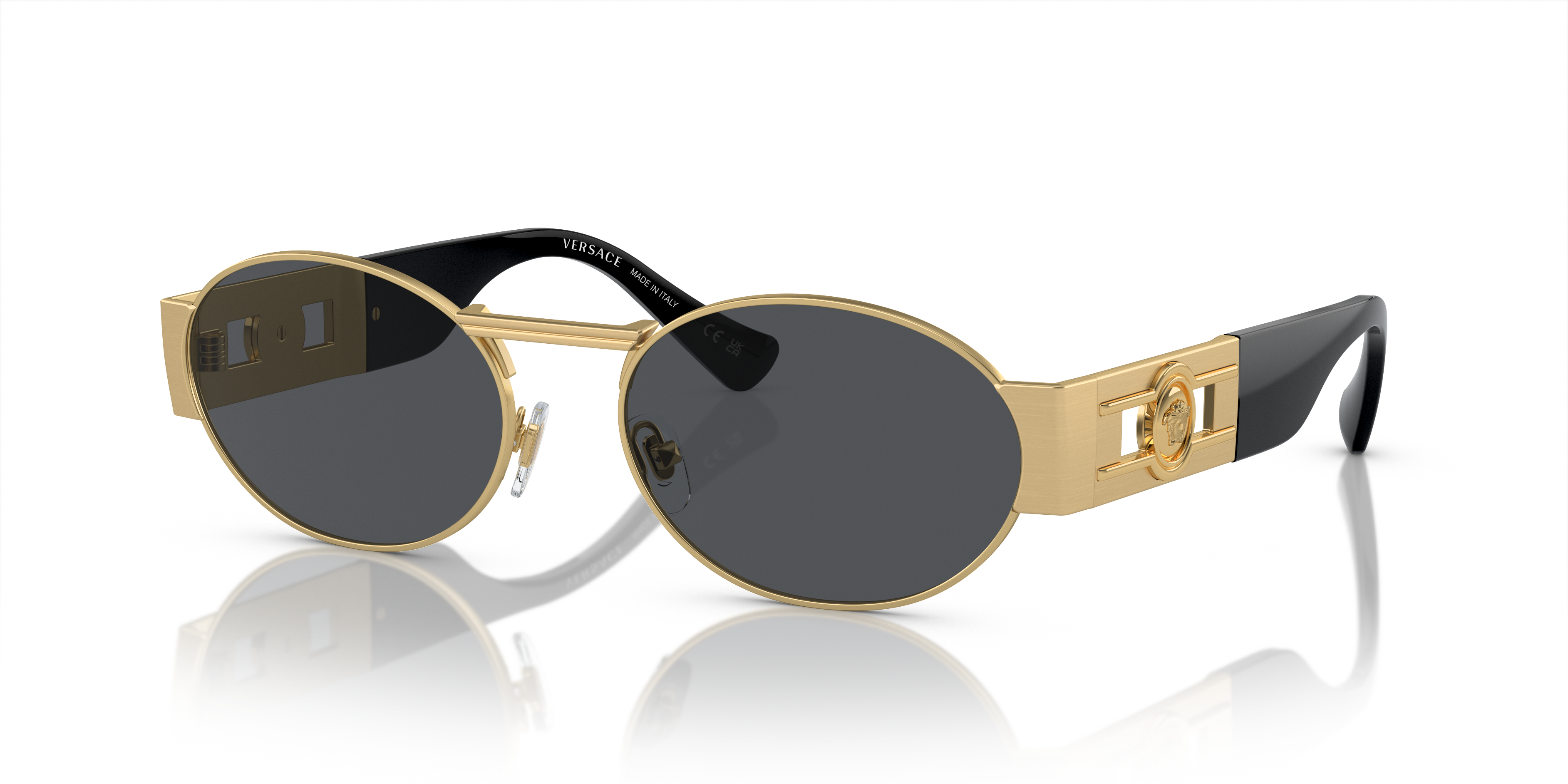 Versace VE2264 100287 Matte Gold Sunglasses for Men and Women Versace VE2264 100287 Matte Gold Sunglasses for Men and Women