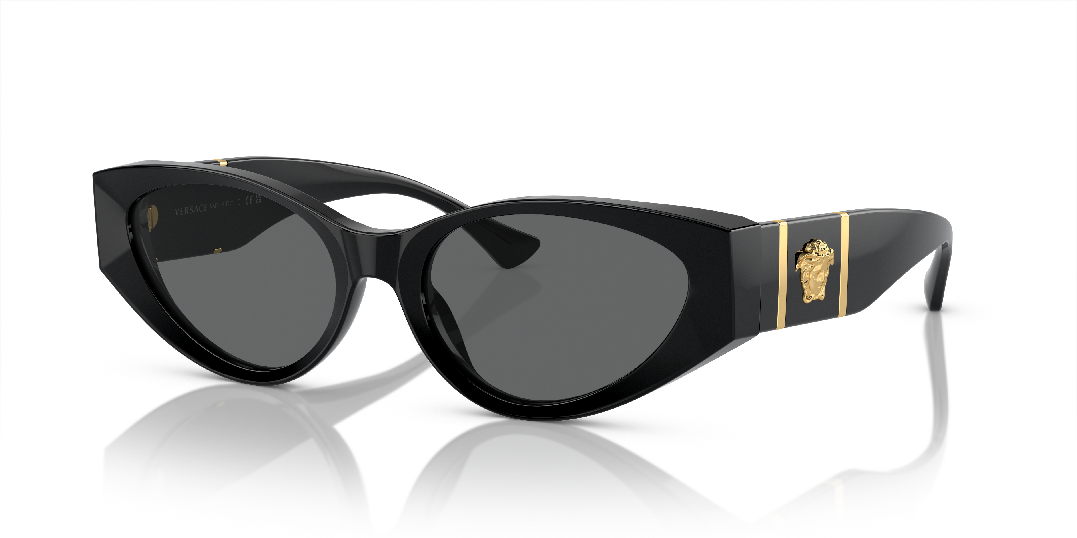 Versace VE4454 GB1/87 Black Sunglasses for Woman - LookerOnline