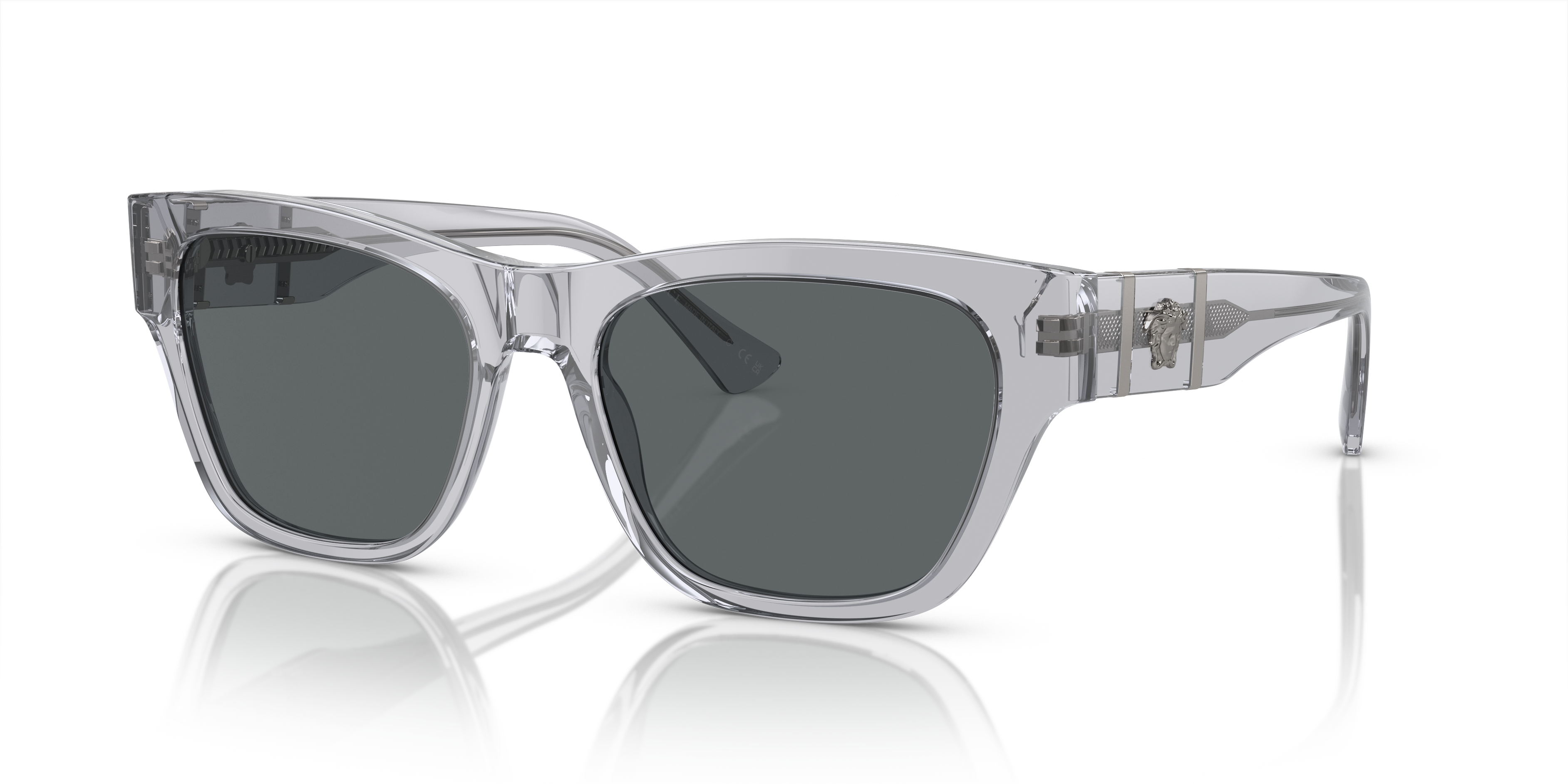Versace VE4457 543287 Grey Transparent Sunglasses for Man 