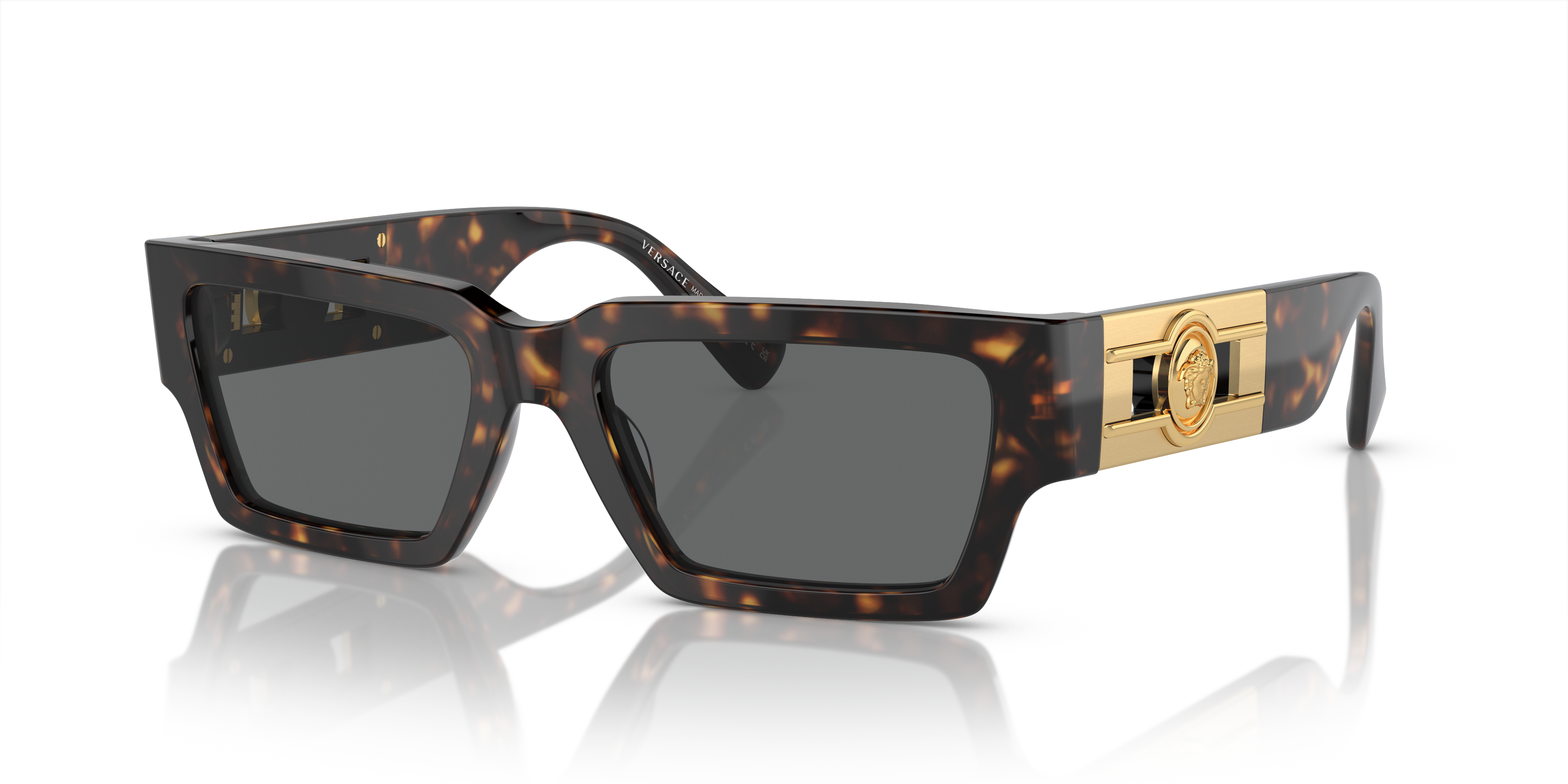 Versace VE4459 108/87 Havana Sunglasses for Men and Women  display picture 3