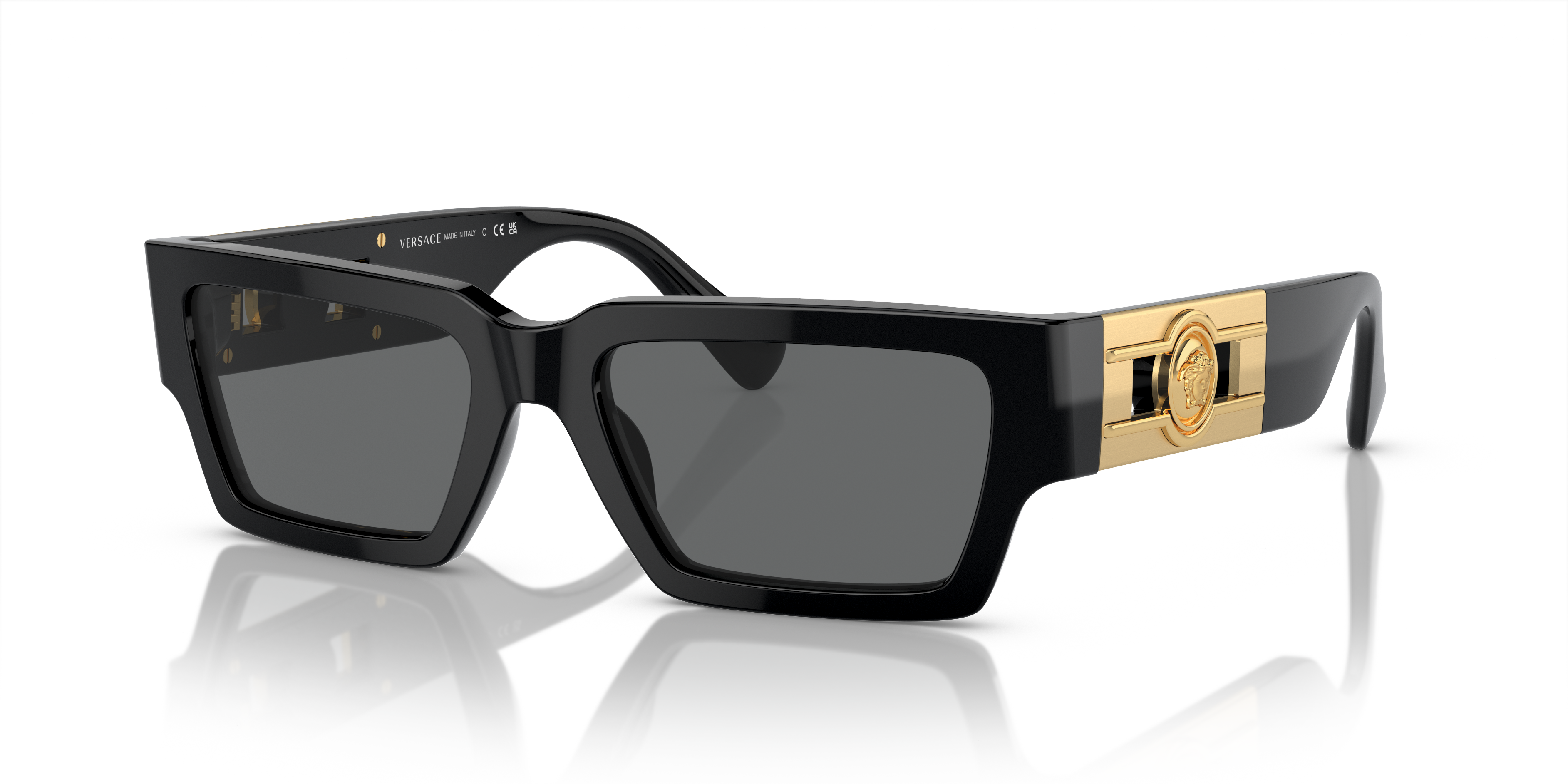 Versace VE4459 GB1/87 Black Sunglasses for Men and Women 