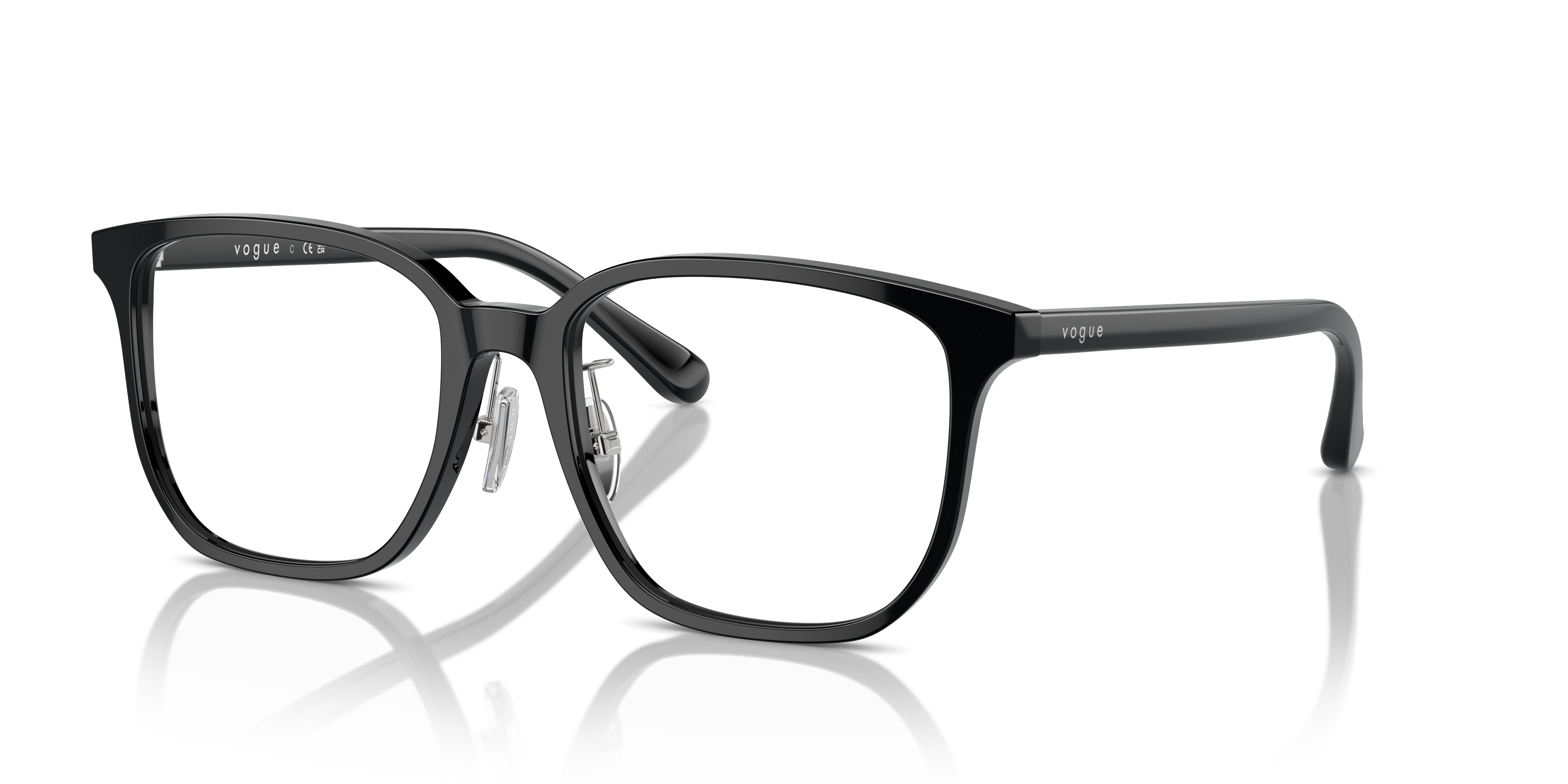 Vogue Women Eyeglasses Crystal Accent Black Half Rim Glasses VO3694-B 52[]17 135 Eyeglasses Vogue Eyewear VO3940 | Free Shipping | Glasses.com® main image 3