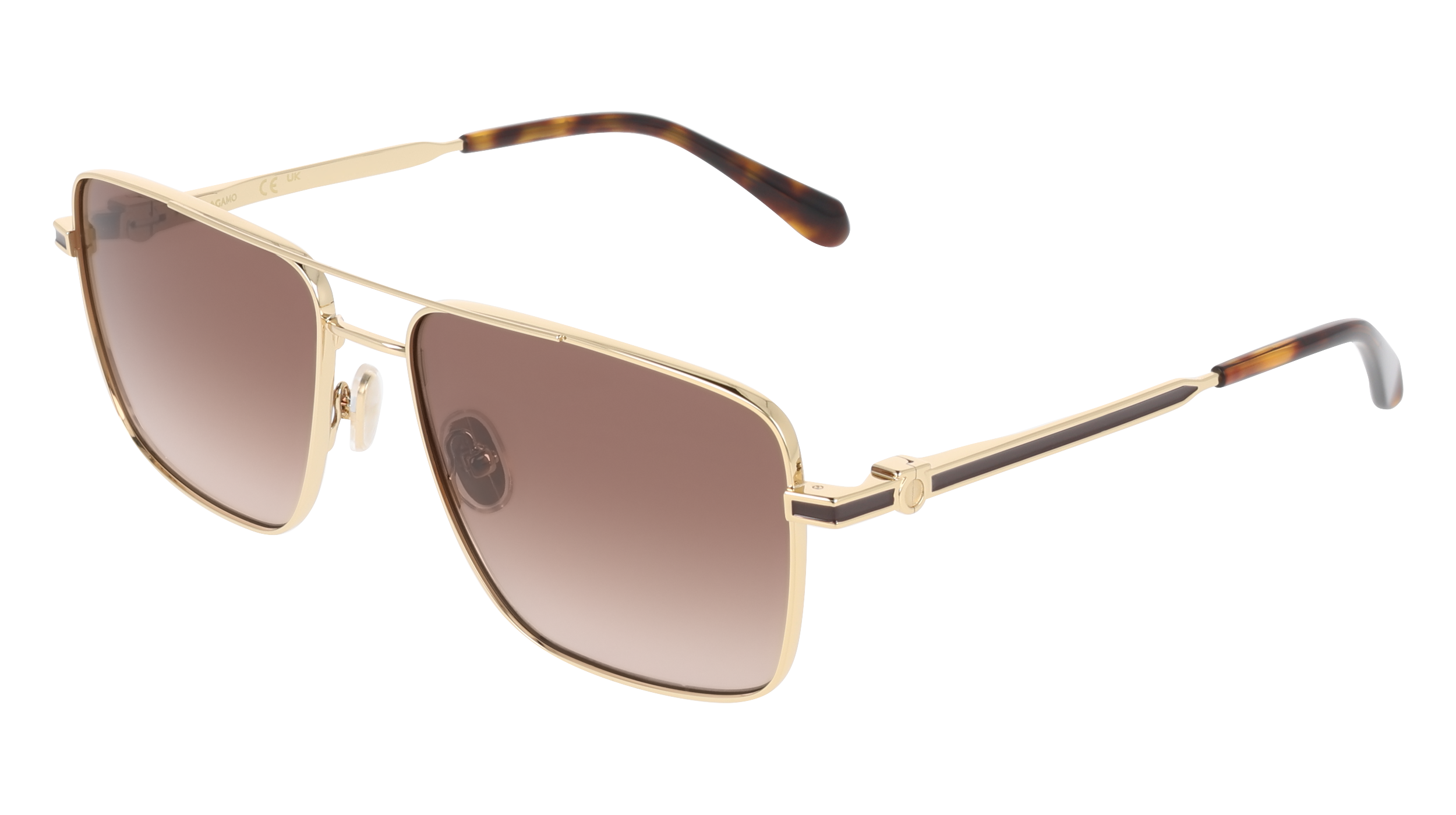 Ferragamo SF329SLBI 700 - Gold/brown gradient Sunglasses