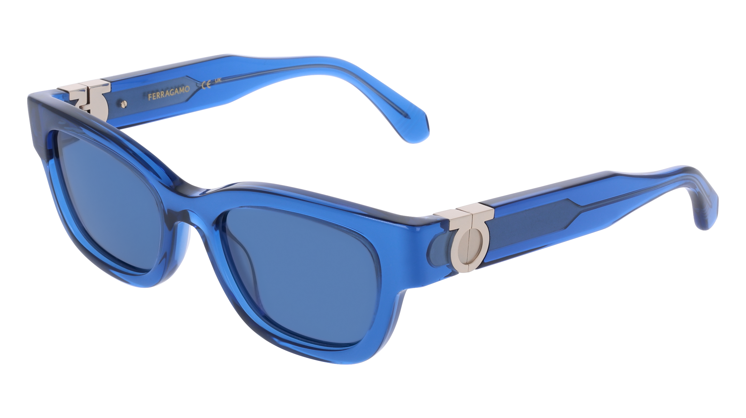 Ferragamo Blue Sunglasses Salvatore Ferragamo SF2033S 414 Sunglasses Men main image 2