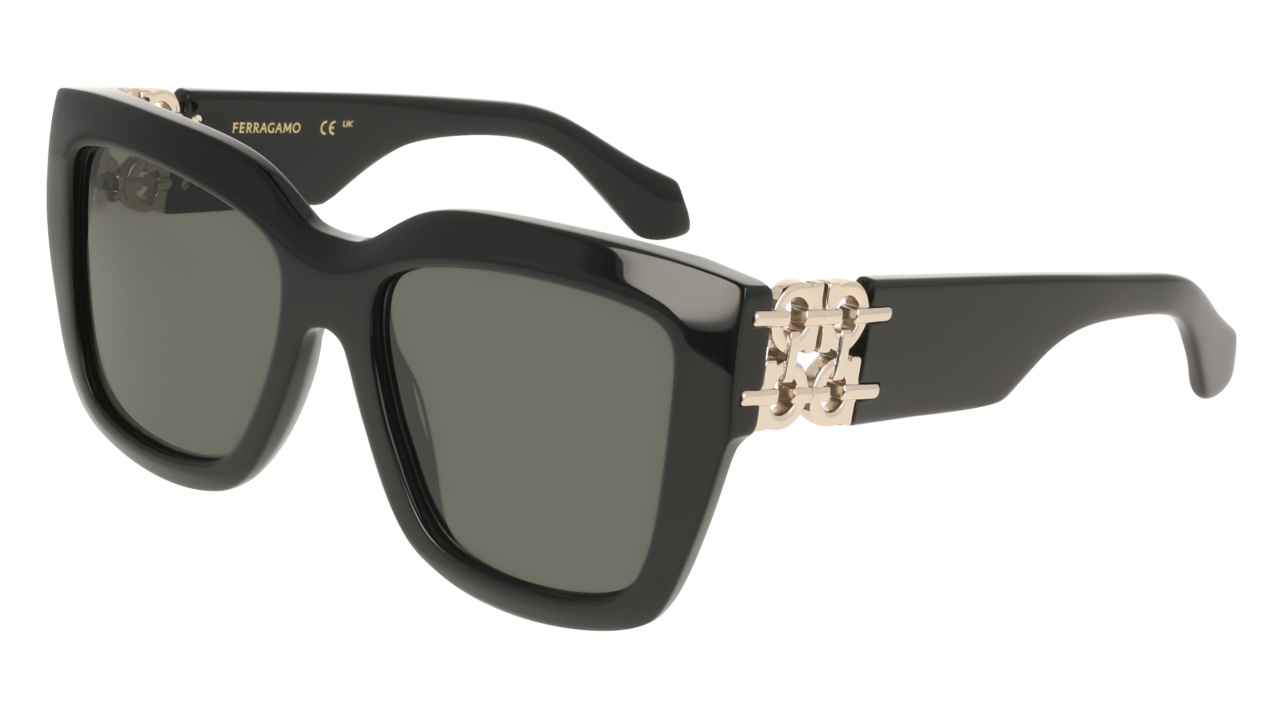 Ferragamo SF2083SE 1 - Black Sunglasses | LookerOnline