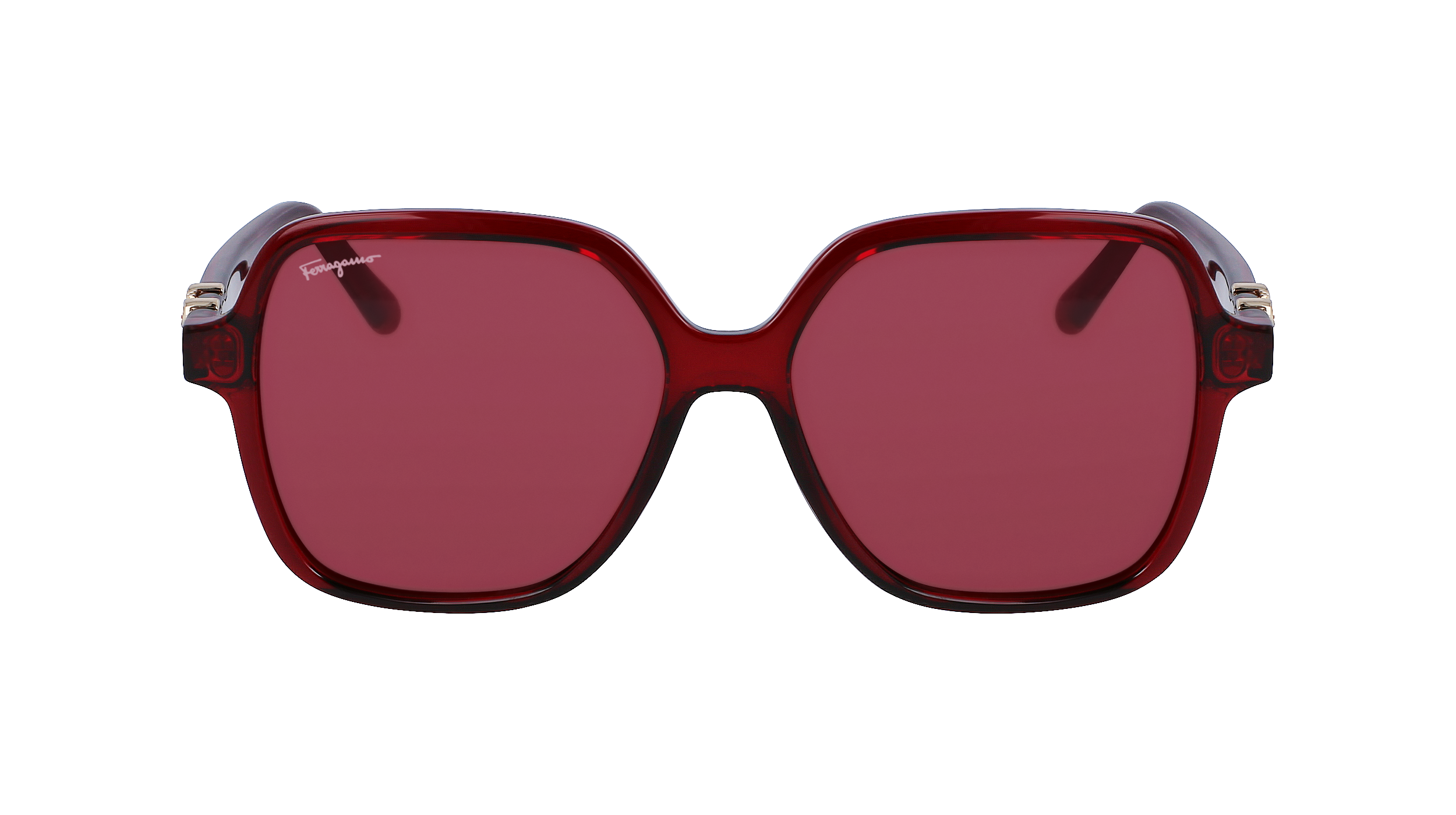 Salvatore Ferragamo SF1083S Sunglasses Transparent Burgundy Oversized Ferragamo SF1083S 612 - Transparent burgundy Sunglasses  main image 2