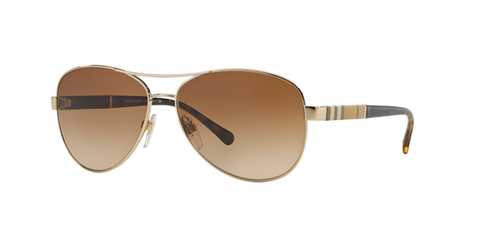 Burberry BE3080 114513 Light Gold Sunglasses for Woman – LookerOnline