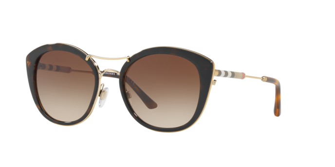 Burberry BE4251Q 300213 Dark Havana Sunglasses for Woman  display picture 2