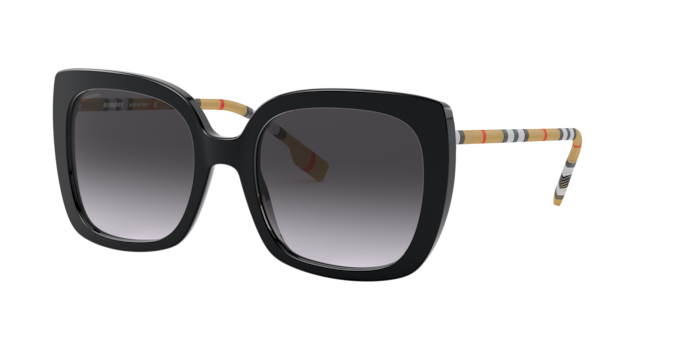 Burberry BE4323 Caroll Black Sunglasses with a Case and Cloth Burberry Caroll BE4323 Square Sunglasses | Fashion Eyewear US main image 3