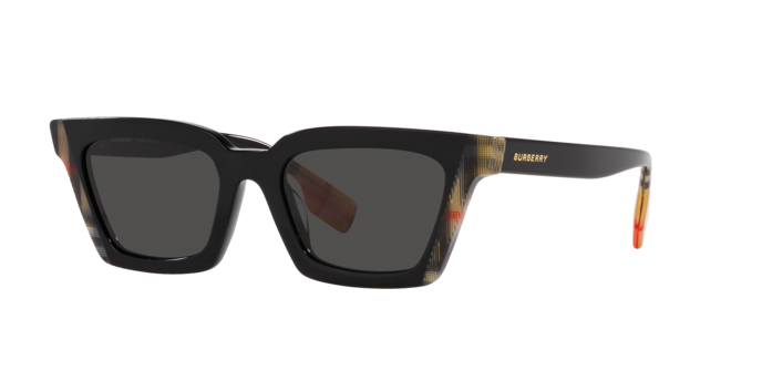 NEW Burberry BE4392U BRIAR 405587  Black Vintage Check Dark Grey  Cat Eye Women Burberry | Accessories | Burberry Be4392u Briar45587  main image 4