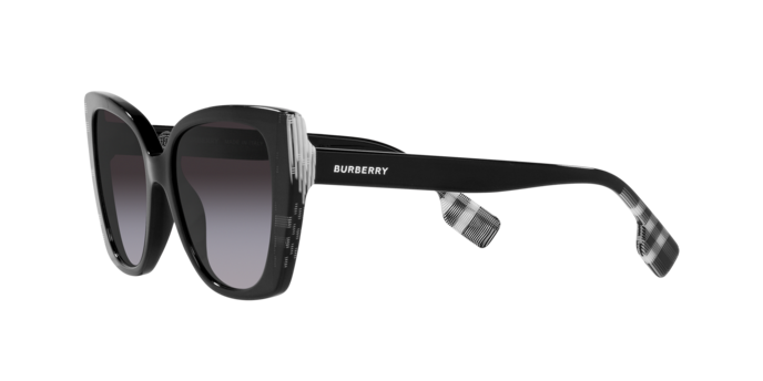 Burberry Meryl BE4393 40518G Black/Check White Black  display picture 2