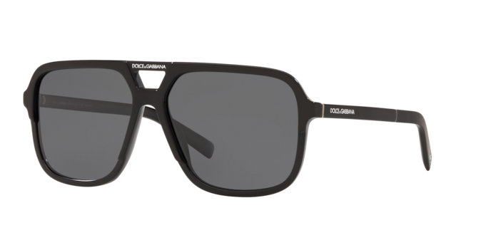 Dolce & Gabbana DG4354 193481 Black Sunglasses for Man - LookerOnline