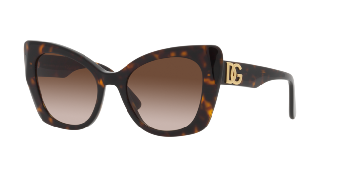 DOLCE & GABBANA Women\'s Brown Butterfly Sunglasses DG4405-502-13 DOLCE & GABBANA DG4405 502/13 Havana Butterfly 53/20  main image 3