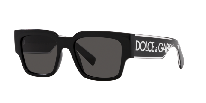 Dolce & Gabbana DG6184 501/87 Black Sunglasses for Man - LookerOnline