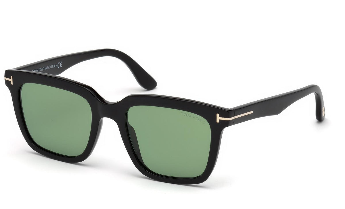 Tom Ford FT0646 53 Green & Black Shiny Sunglasses