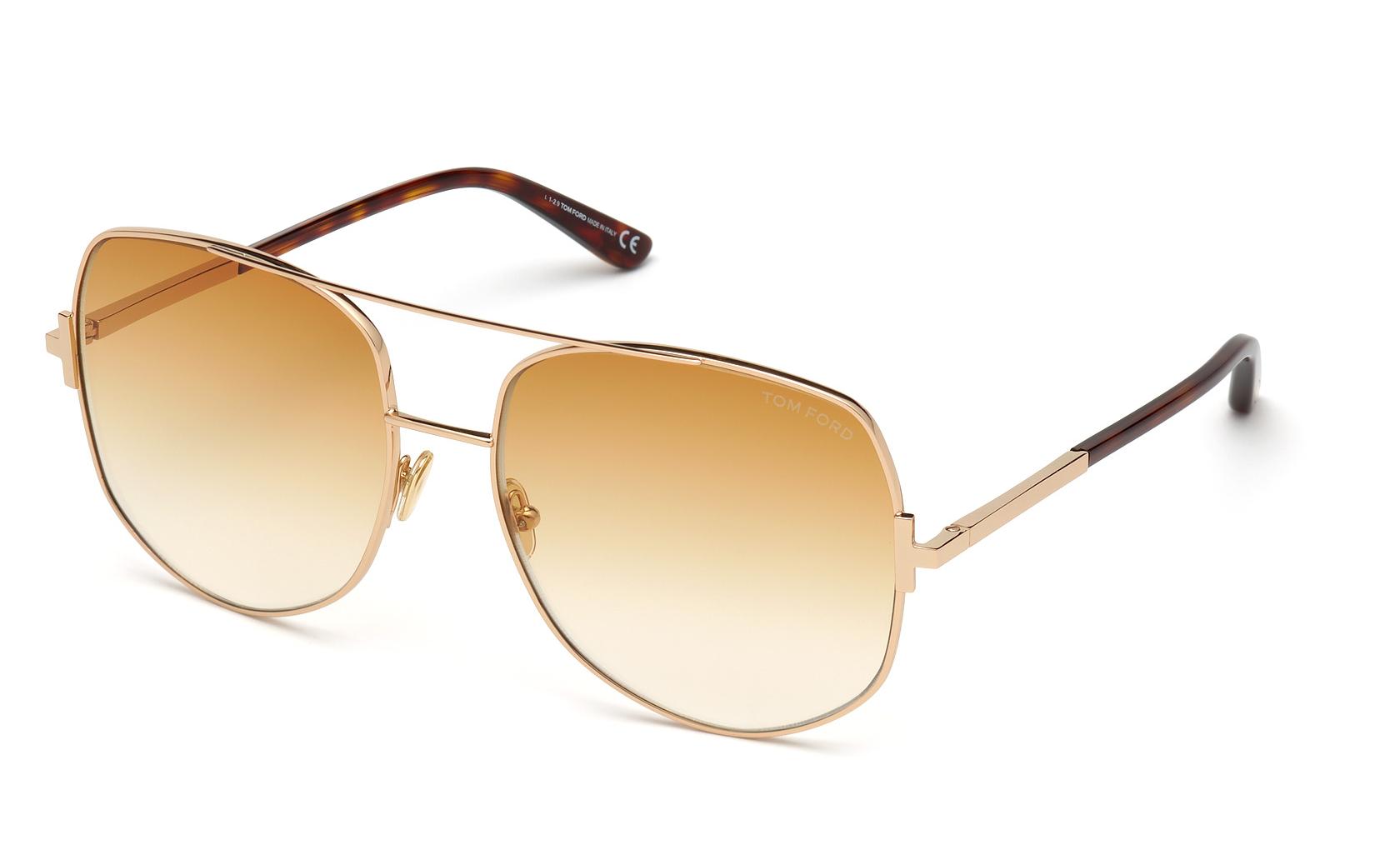 NEW TOM FORD SUNGLASSES, FT0783 28F GOLD WOMEN EYEWEAR TF783 28F Tom Ford Lennox TF783 28F Sunglasses – GlassesNow main image 4