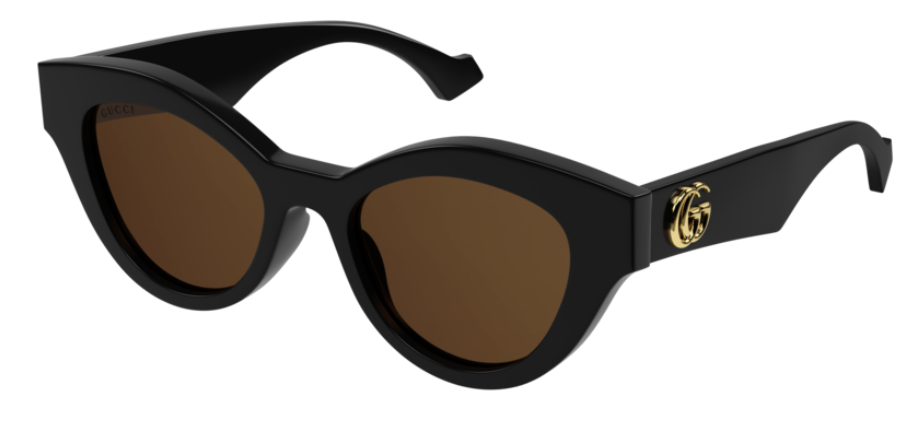 NEW GUCCI SUNGLASSES ROUND BLACK WOMEN GUCCI GG0957S 003 NEW GUCCI SUNGLASSES GG0957S 003 WOMEN BLACK ROUND EYEWEAR  main image 4