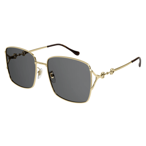 Gucci GG1018SK 001 Square Sunglasses - Gold / Grey NEW GUCCI GG1018SK 001 Gold SUNGLASSES 58-18-145mm B52mm  main image 2