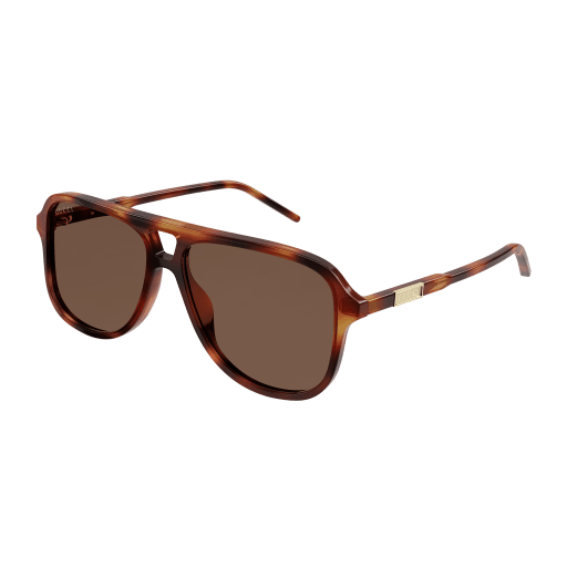 Gucci Sunglasses Havana Brown Pilot Frame Brown Lenses GG1156S 003 NEW AUTHENTIC Gucci GG1156S 003 Mens Authentic Sunglasses Havana/Brown  main image 2