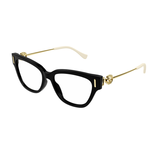 NEW Gucci GG1205O Cat Eye Eyeglasses Frames in Black Optical Gucci Logo GG1205O Frame color Black main image 3