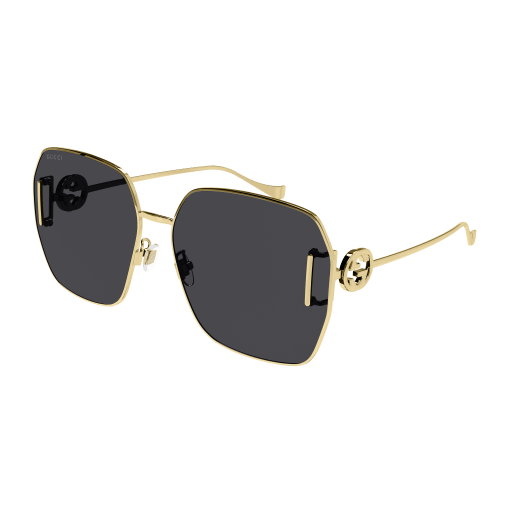 Gucci GG1207SA 002 Square Sunglasses - Gold/Grey Gucci GG1207SA 002 Sunglasses Women main image 3