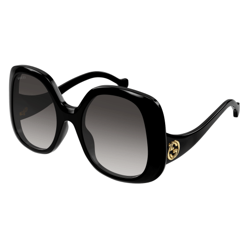 Gucci GG1235S 001 Square Sunglasses - Black\\Grey Gucci Grey Square Ladies Sunglasses GG1235S 001 55  main image 3