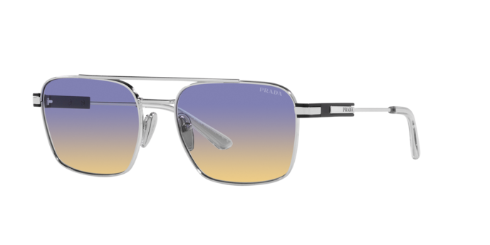 Prada PR 67ZS 1BC06Z Sunglasses Silver for Men and Women