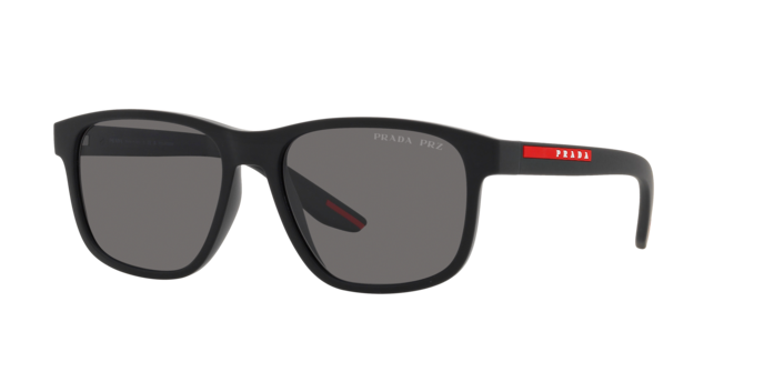 Prada Linea Rossa PS 06YS DG002G Sunglasses Black Rubber for Man