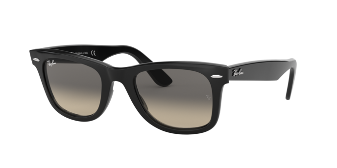 美品　RayBan サングラス RB2140F 901/32 WAYFARER Ray-Ban Wayfarer RB2140 901/32 Black Sunglasses for Men and Women