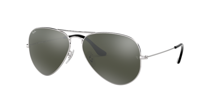 Ray-Ban Silver & Gray Aviator Large Metal Sunglasses Ray-Ban Aviator Gradient RB3025 Unisex Sunglasses - Silver  main image 2