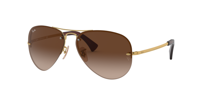Ray-Ban Rb3449 RB3449 001/13 Arista Gold Sunglasses for Man  display picture 1