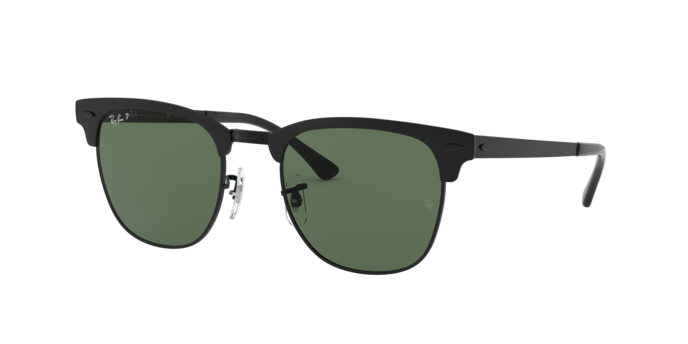 Ray-Ban Clubmaster Metal RB3716 186/58 Black Sunglasses for Men
