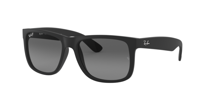 Ray-Ban Justin RB4165 622/T3 Rubber Black Sunglasses for Man