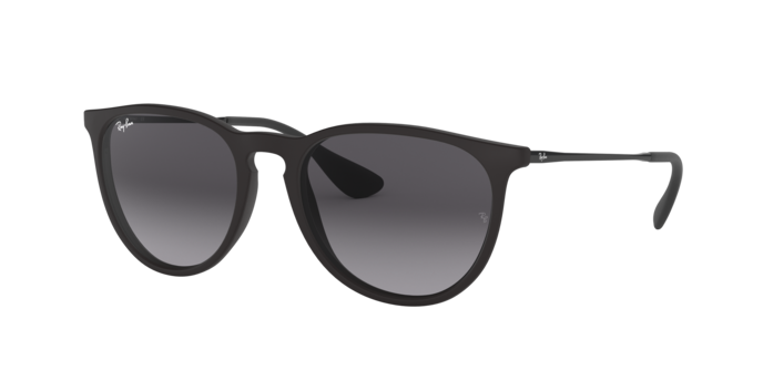 Ray-Ban Erika RB4171 622/8G Rubber Black Sunglasses for Woman