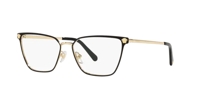 フレネミー Versace VE1275 1433 Matte Black/Gold Eyeglasses for Woman