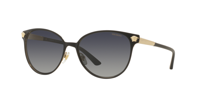Versace VE2168 1377T3 Black Pale Gold Woman Sunglasses