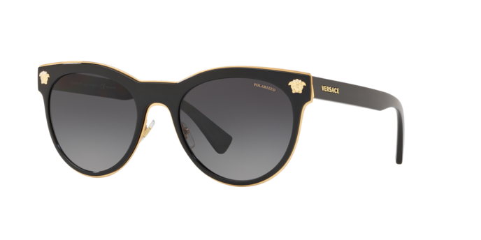 Versace VE2198 1002T3 Black Sunglasses for Woman – LookerOnline display picture 3