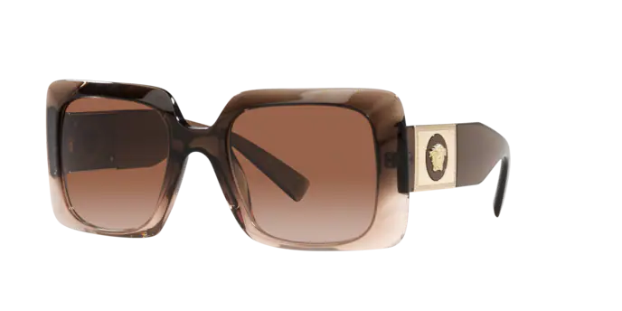 Versace VE4405 533213 Transparent Brown Gradient Sunglasses 