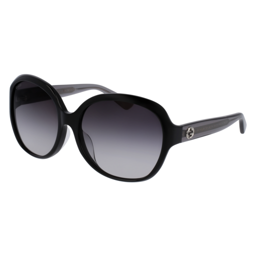 Gucci Women\'s GG0080SK 002 Black/Grey Fashion Sunglasses 61mm 6470e86552eee1026ac7673a.jpg main image 3