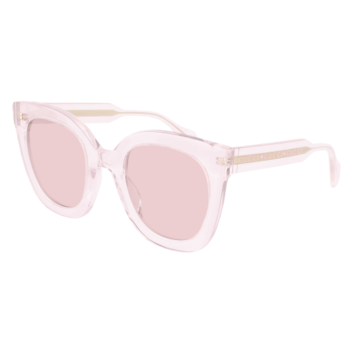 Gucci Sunglasses Women\'s Pink Tranparent/Pink Lenses Square GG0564S Gucci GG0564S 005 Sunglasses Women main image 4