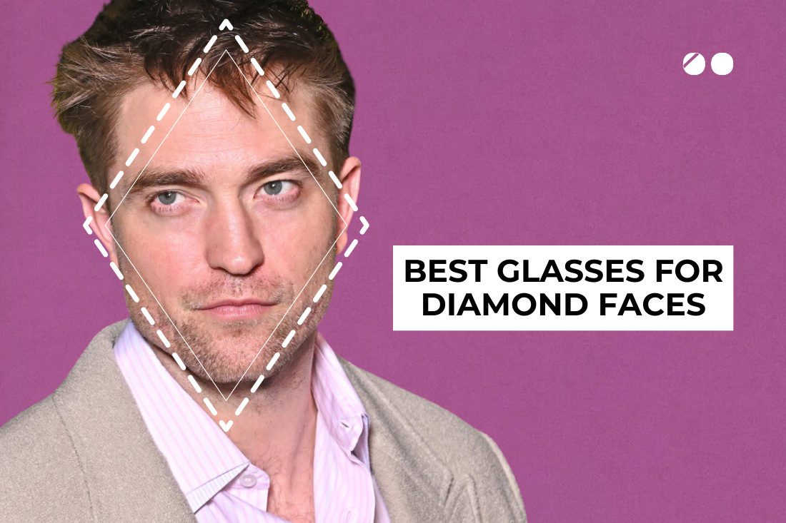 diamond face glasses