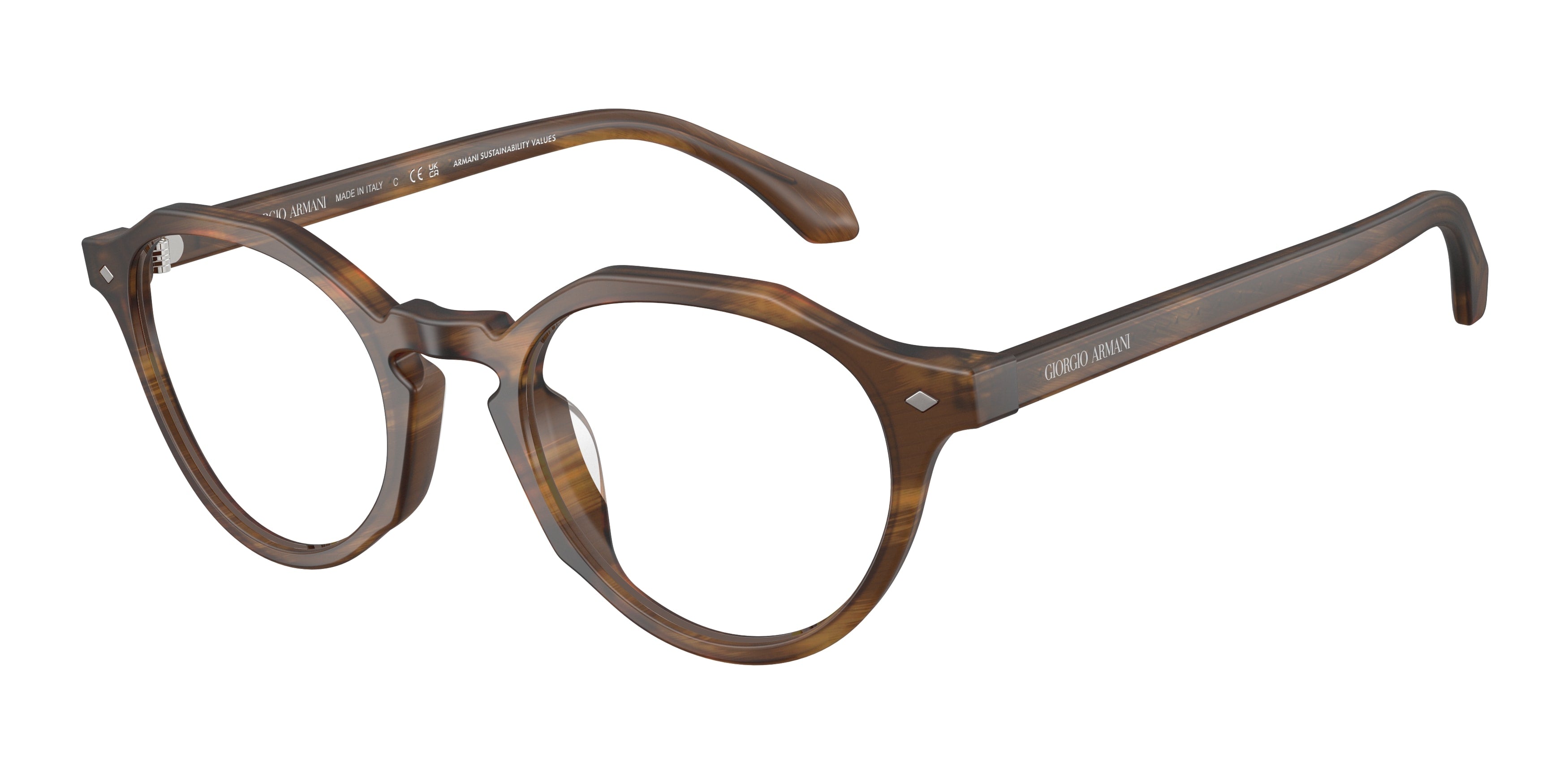 Giorgio Armani AR7264U 6163 Striped Honey for Man - LookerOnline