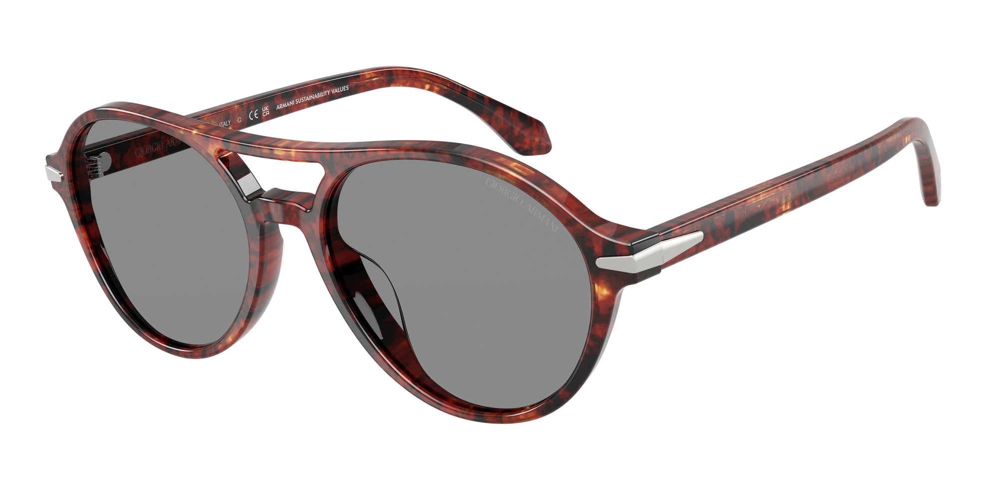 Giorgio Armani AR8236U 623402 Red Havana for Man - LookerOnline