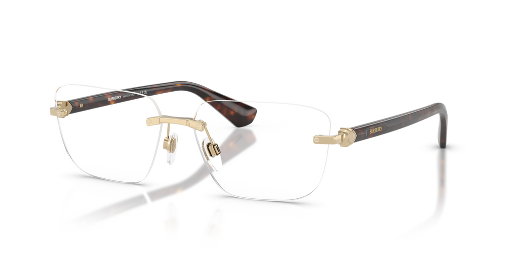 h111e様 おまとめ3点 FENDI BURBERRY Burberry BE1392 1109 Light Gold Eyeglasses for Man