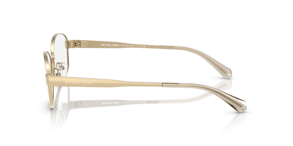 Michael Kors Lyon MK3086 1014 Light Gold Eyeglasses for Woman
