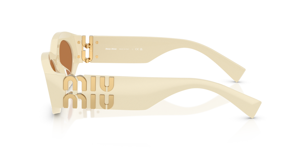 Miu Miu MU 11WS 21D90Q Milk Sunglasses for Woman - LookerOnline