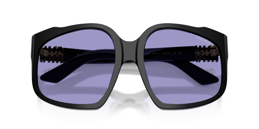 Miu Miu MU A07S 16K01O Black Sunglasses for Woman - LookerOnline