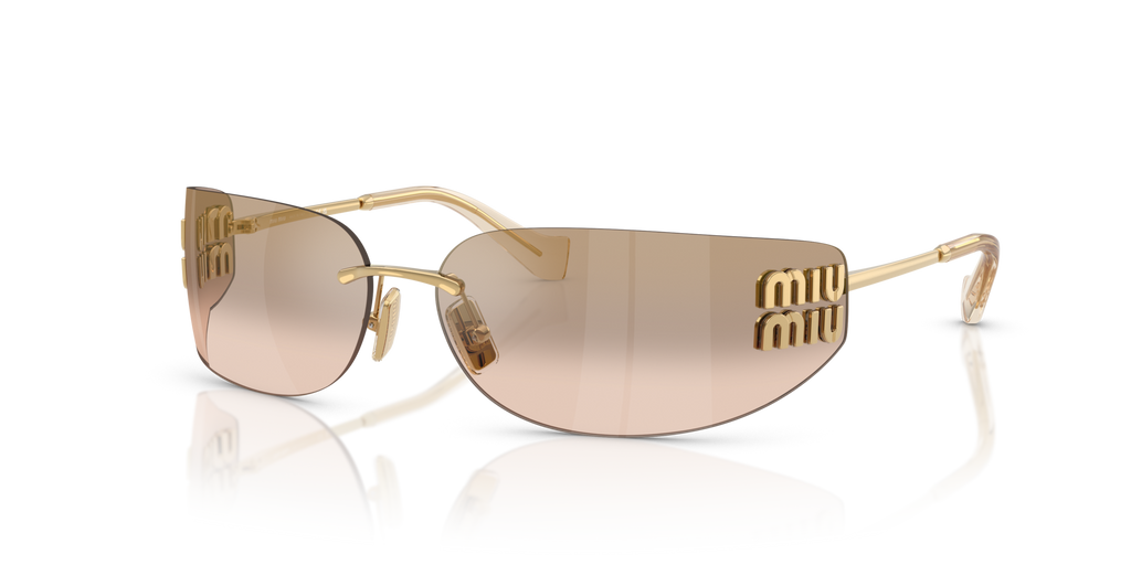 Miu Miu MU A51S 5AK20P Gold Sunglasses for Woman - LookerOnline